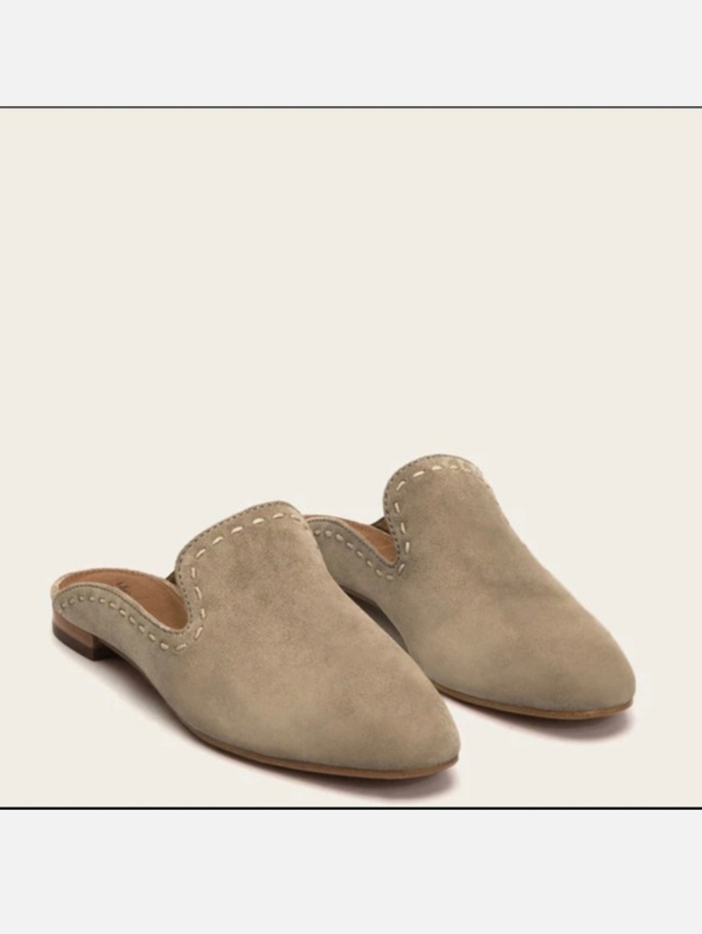 Frye Gwen Pickstitch Slide Loafer In Ash Size 7.5 Woman Western Boho Feminine